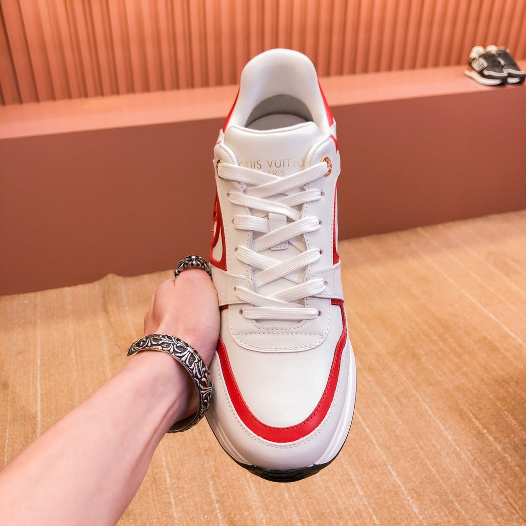 LV Run Away Sneaker White Red