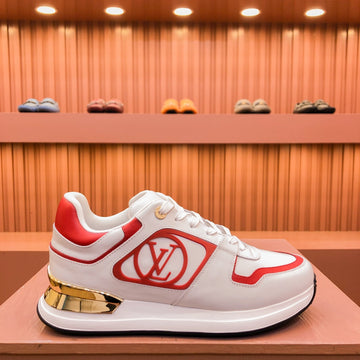 LV Run Away Sneaker White Red