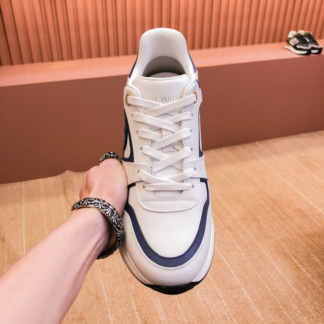 LV Run Away Sneaker White Dark Blue