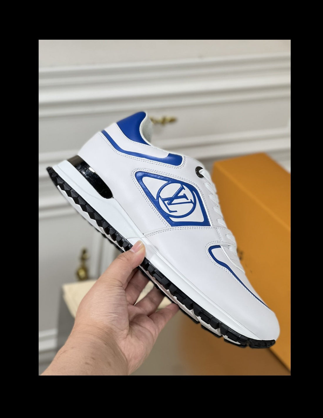 LV Run Away White Blue Sneaker