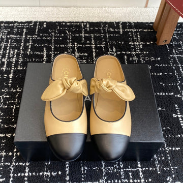 CC 25SS Mary Jane Slippers Beige Sheepskin 473430