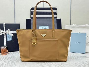 Pra Medium 1BG555 Tote Bag Brown Nylon 267451