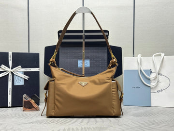 Pra Explorer Bag 32CM Brown Nylon And Calfskin 267412