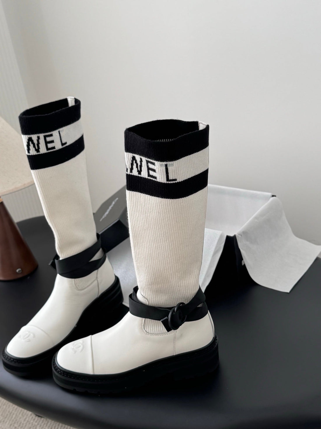 CC 25K High Sock Boots White Flyknit 507998