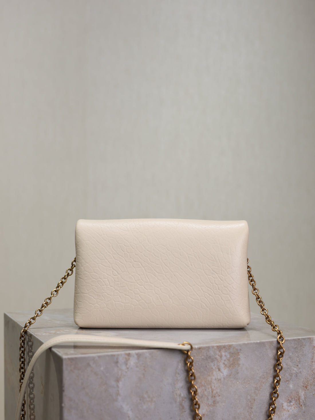 Cassandre Mini Bag 19CM Cream Lambskin Ghw
