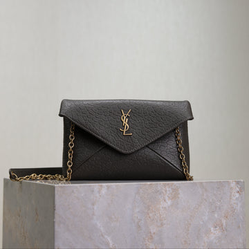Cassandre Mini Bag 19CM Chocolate Lambskin Ghw