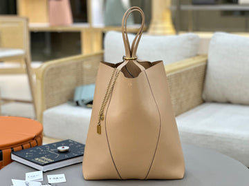 Chloé Spin Tote Bag Large 35CM Beige Calfskin 272300