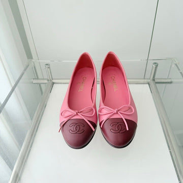 Ballet Flats Pink Mix Burgundy Lambskin 566821