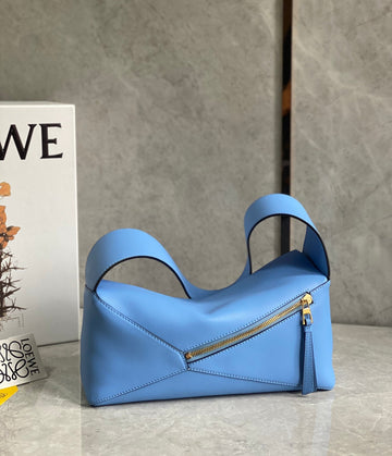 Loe Puzzle Hobo 29CM In Classic Blue Calfskin 274276