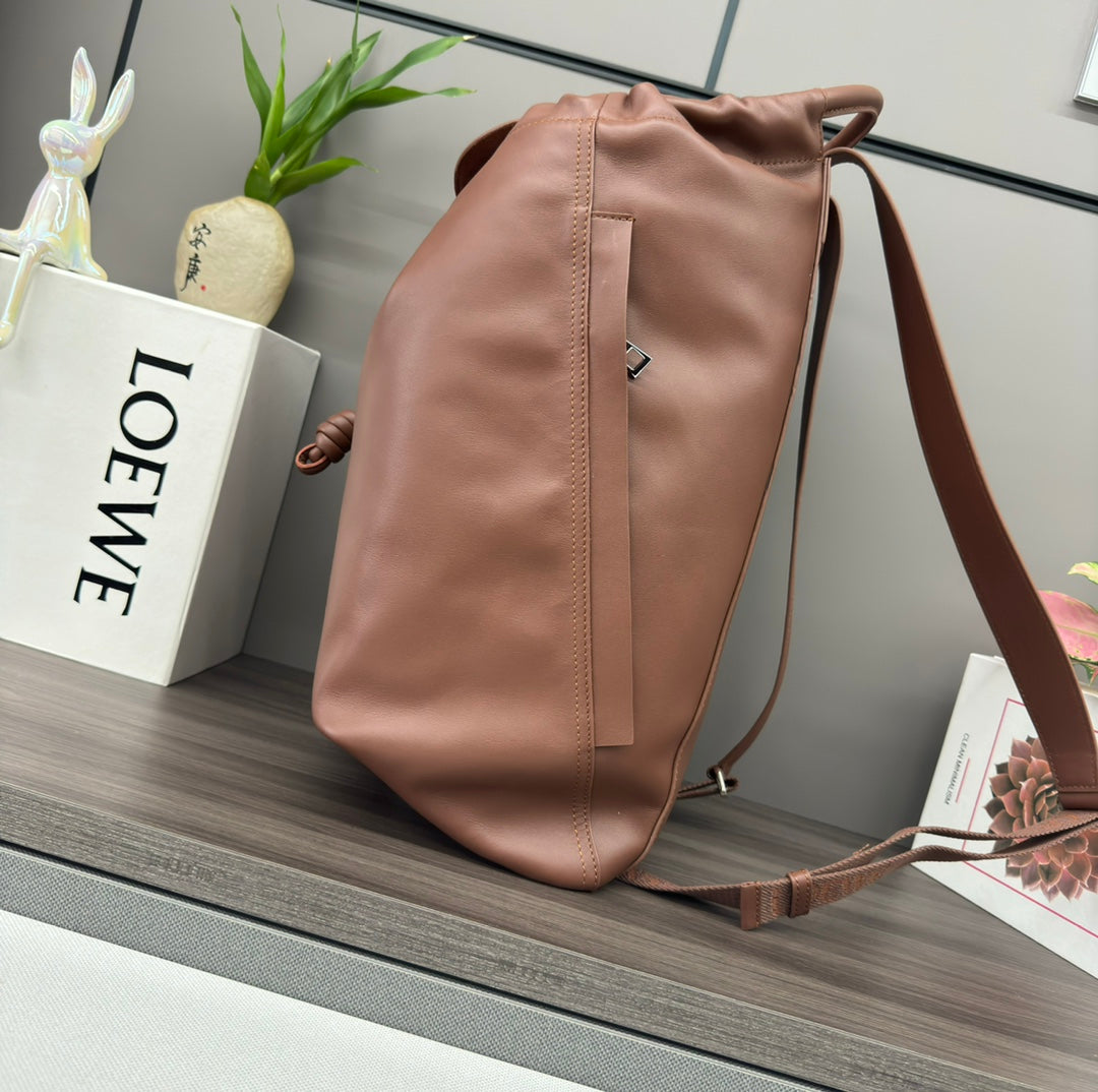 Loewe Flamenco Backpack 36 Brown Calfskin 274690