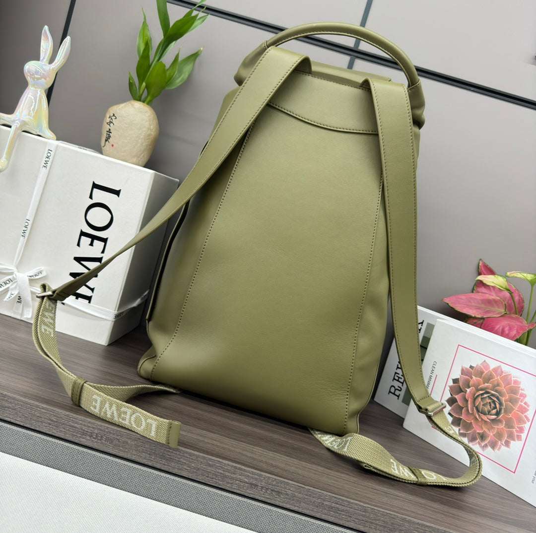Loewe Flamenco Backpack 36 Green Calfskin 274688