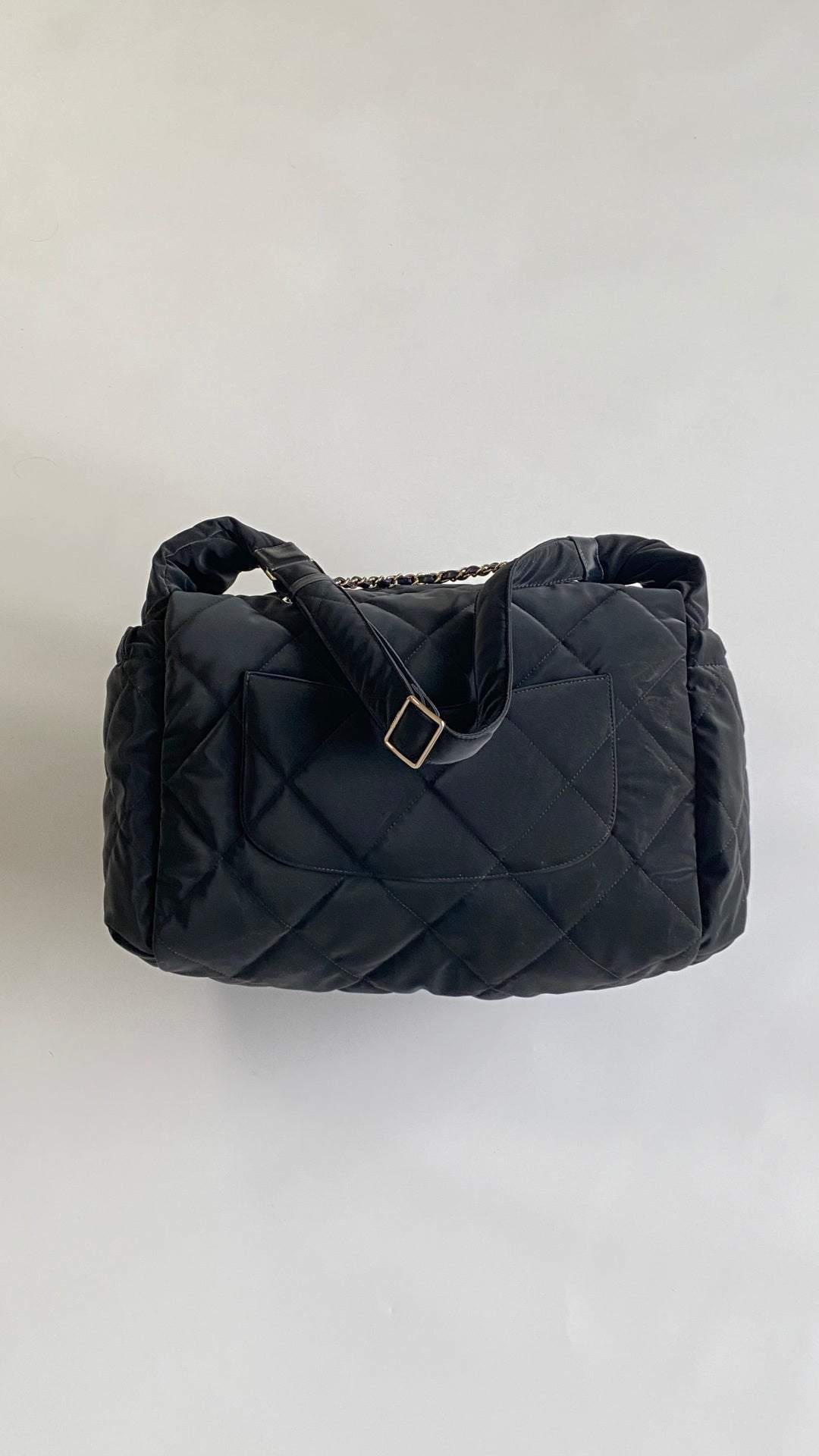 CC Bowling Large 46 Black In Velvet Nylon Bag