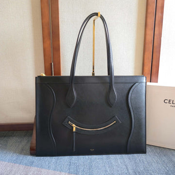 Celine 26 New Smiley Face Black Bag In Cowhide 276207