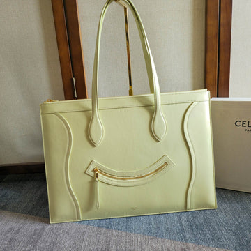 Celine 26 New Smiley Face Citrus Bag In Cowhide 276205
