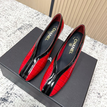 Chanel 26 Closed-Toe Slingback Red In Cowhide 591409