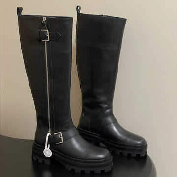 Hm Jaime Boot In Black Calfskin
