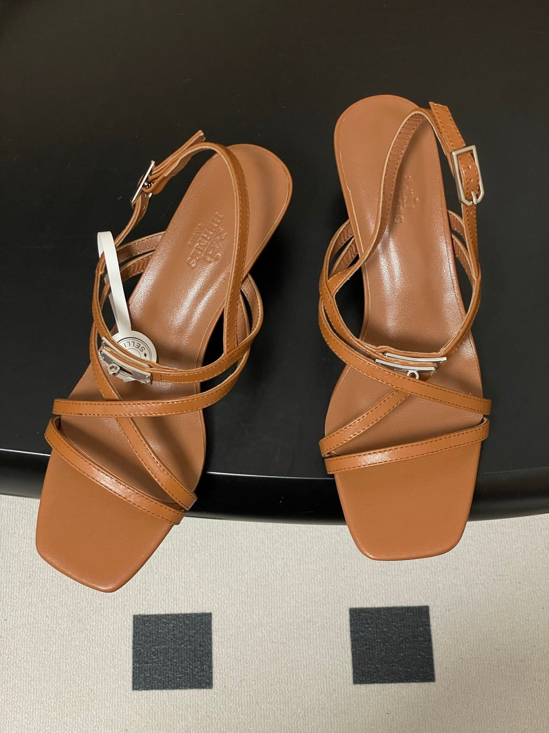 Hm Muse Sandal 40 Brown In Calfskin 593821