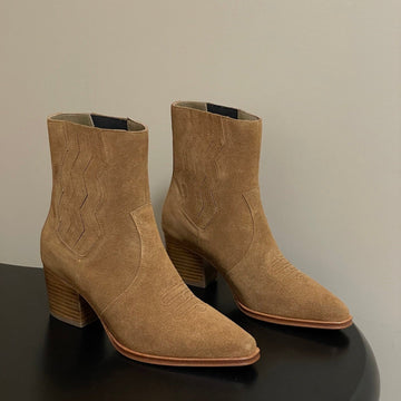 Hm Lissa Chelsea Boots 70 Brown In Suede 593781