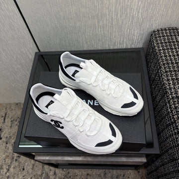 Chanel 26 Quilted Classic Sneaker White In Lambskin 602472