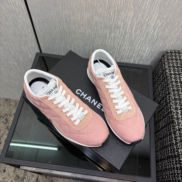 Chanel 26 Quilted Sneaker Pink In Lambskin 602470