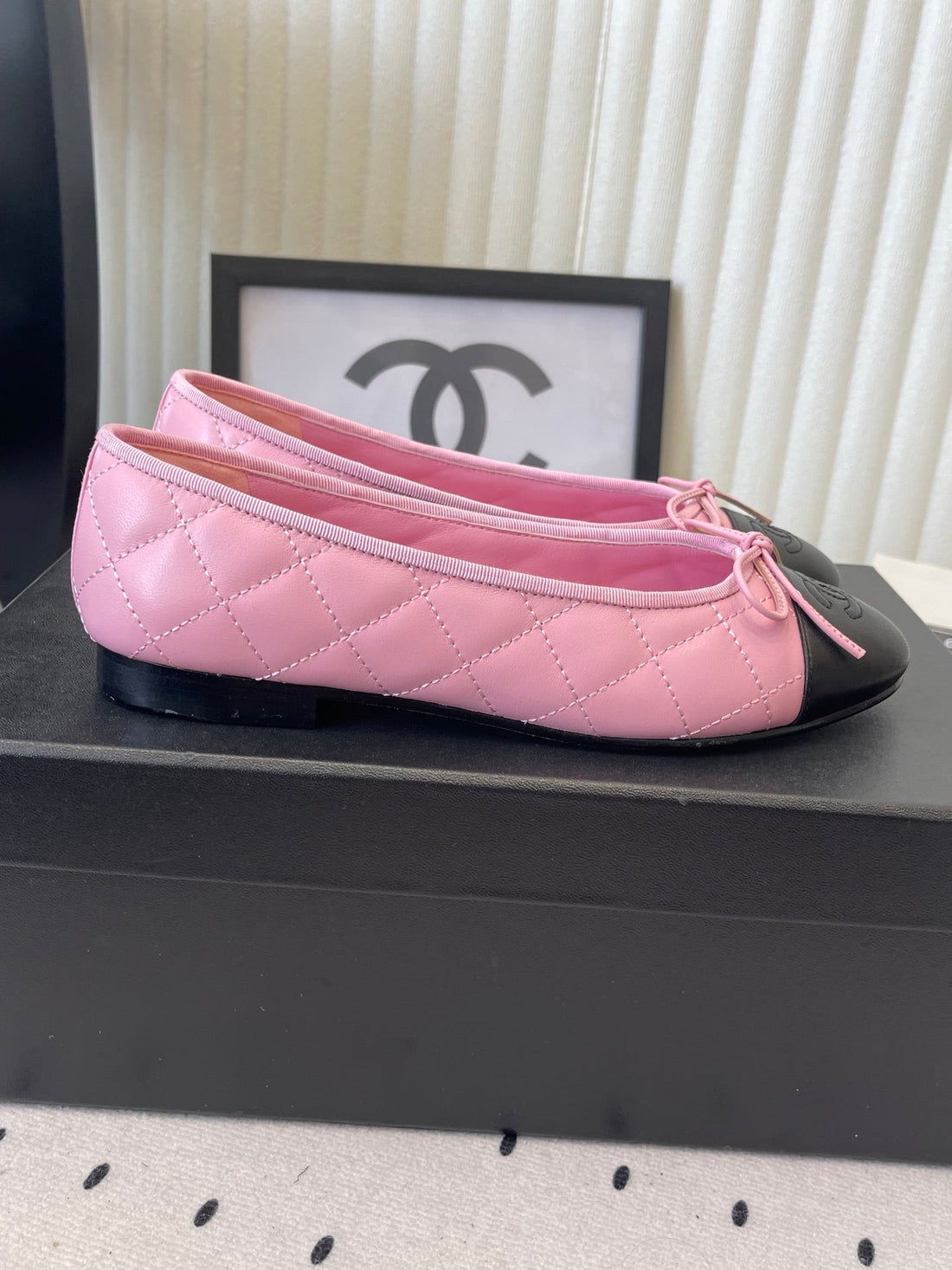 CC Ballet Flats Pink In Cowhide 611701