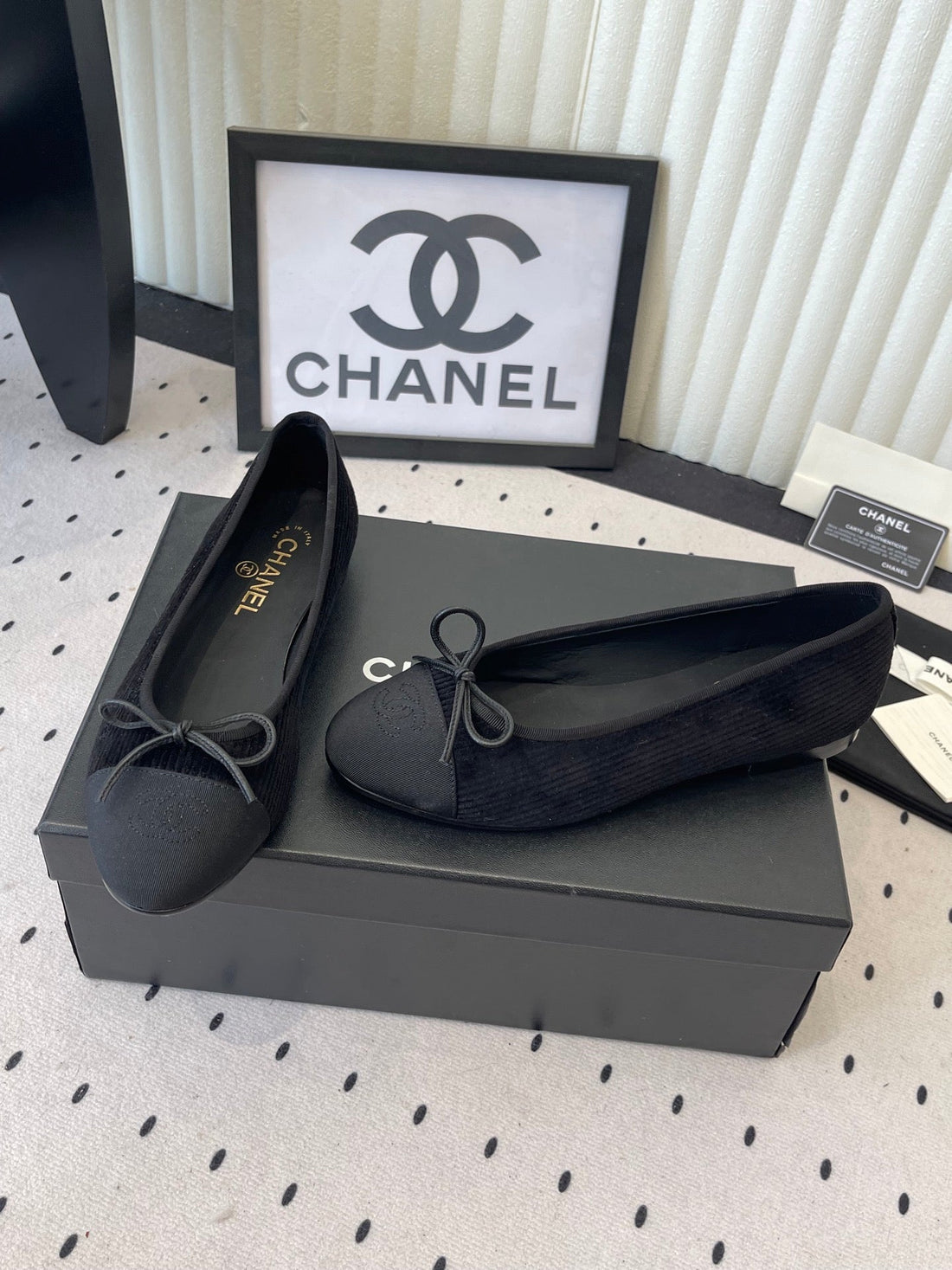 CC Ballet Flats Black In Sheepskin 611693