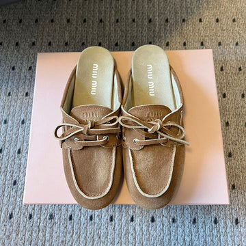 Miu Miu 26SS Mules Brown In Fluffing Fur 614562