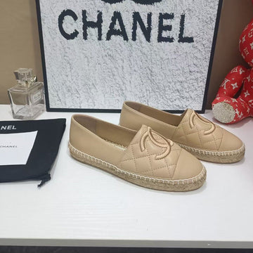 Chanel Espadrilles Beige In Cowhide 684834