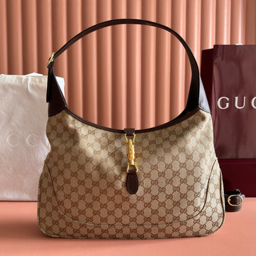 Gucci 26 Jackie 40CM Brown In Canvas 284934