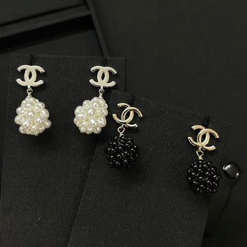 CC Beaded Drop Earrings