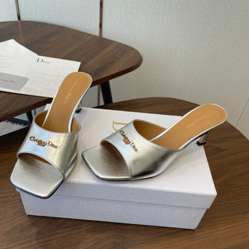Dior 26 Sandal 70MM Silver In Cowhide 727965