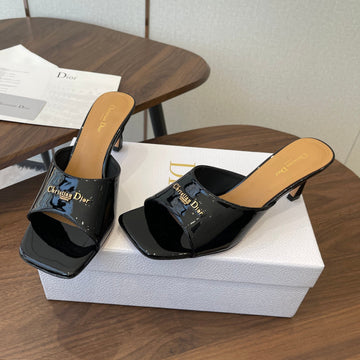 Dior 26 Sandal 70MM Black In Cowhide 727963