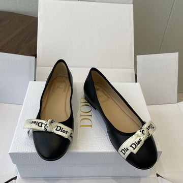 Dior 26 J'adior Ballet Flat Black In Lambskin 727446