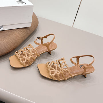 Loewe 26 Sandal 50 Light Camel In Sheepskin 738801