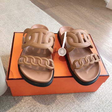 Hm Extra Sandal Brown In Cowhide 743959
