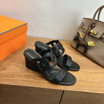 Hm Sandal 60 Black In Calfskin 743965