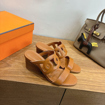 Hm Sandal 60 Brown In Calfskin 743969