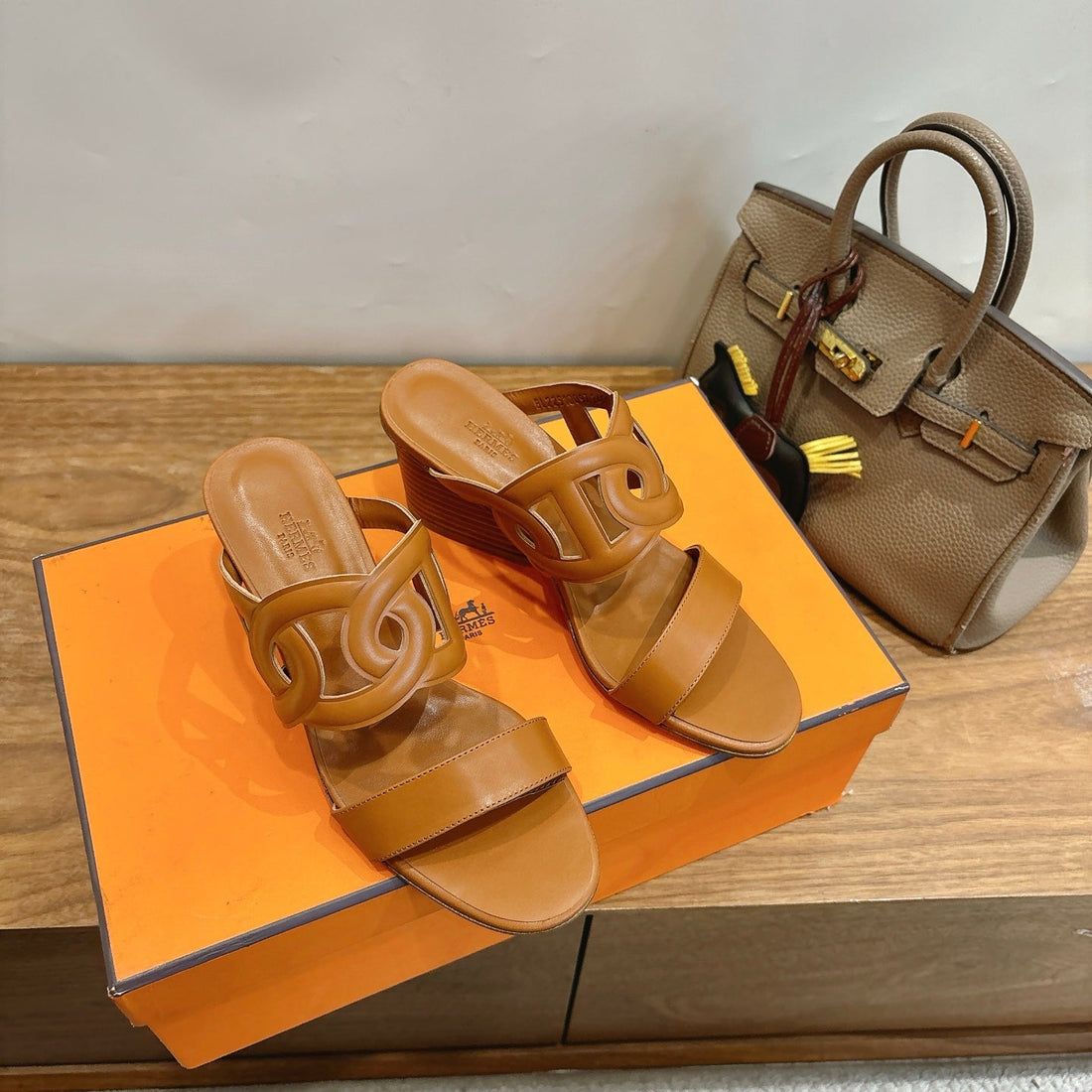 Hm Sandal 60 Brown In Calfskin 743969