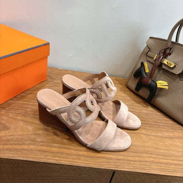 Hm Sandal 60 Beige In Suede 743970