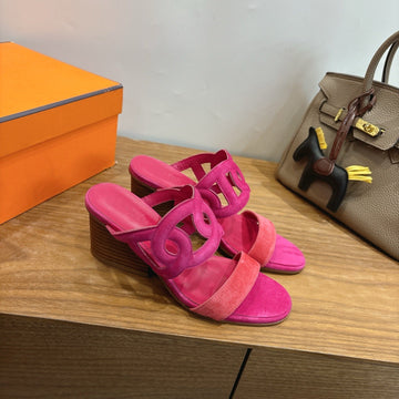 Hm Sandal 60 Pink In Suede 743973