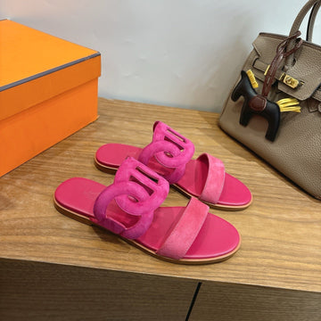 Hm Sandal Pink In Suede 743982