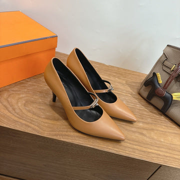 Hm 26 Majeste 85 Pump Brown In Cowhide 744010