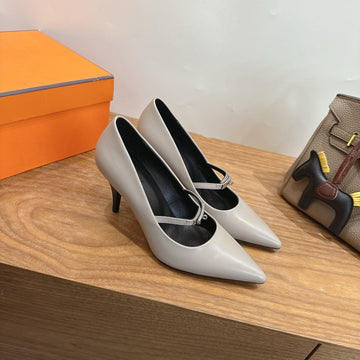 Hm 26 Majeste 85 Pump Gray In Cowhide 744009