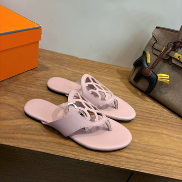 Hm Mage Sandal Pink In Calfskin 744046