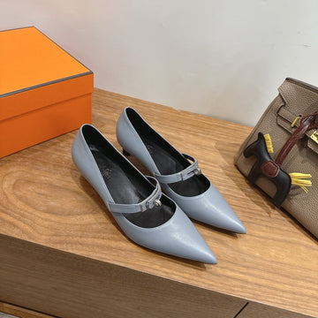 Hm 26 Majeste 45 Pump Gray In Cowhide 744122