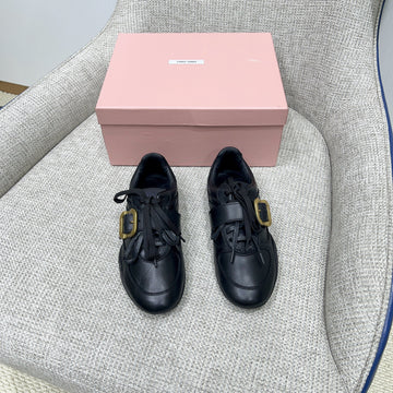 Miu 26 Sneaker Black In Sheepskin 747379