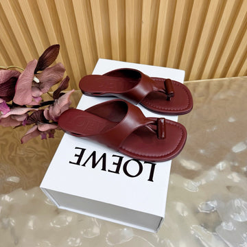 Loew Toggle Sandal Burgundy In Cowhide 749329