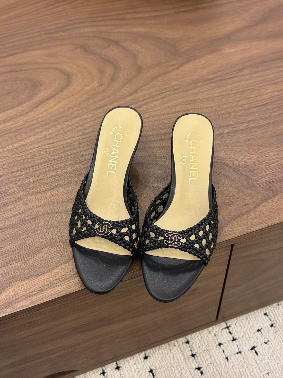 CC Sandal 60 Black In Woven 747971