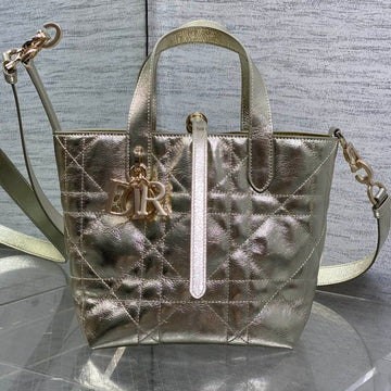 CD Toujours Vertical 18CM Gold In Cowhide 286394