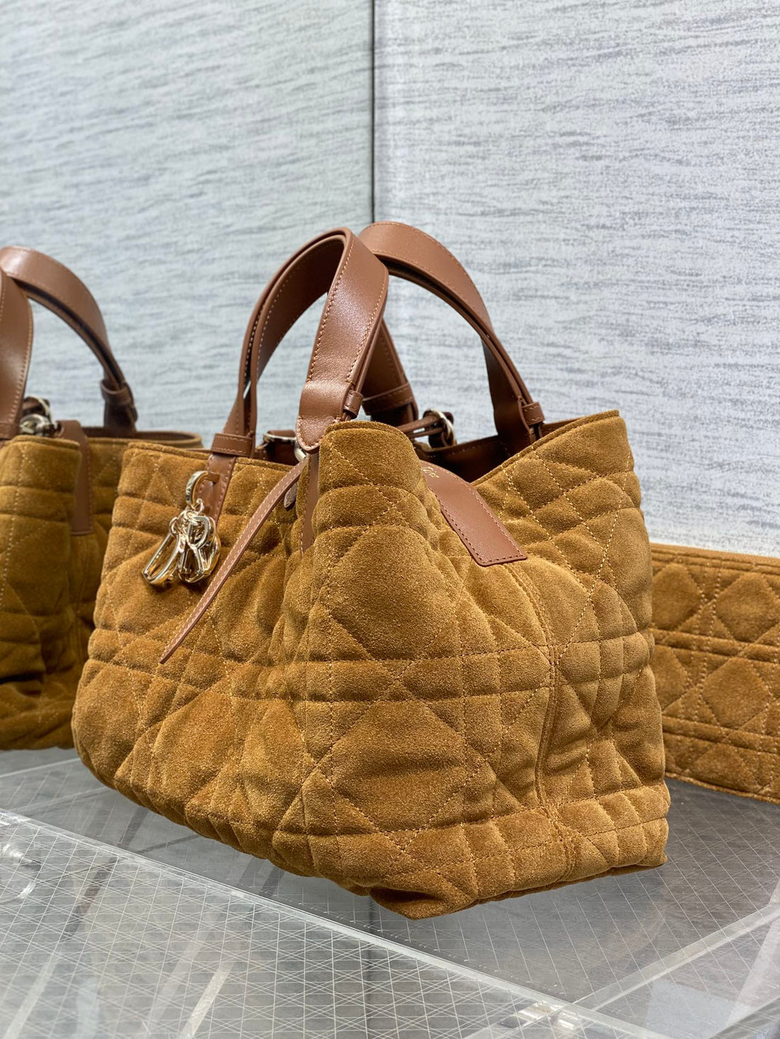 CD Toujours Vertical 28.5cm Brown In Suede 286488
